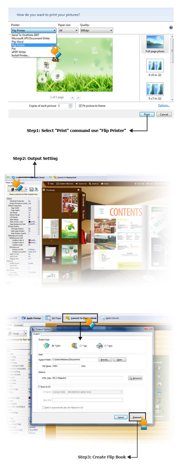 Click to view Flip Printer Standard 2.4 screenshot
