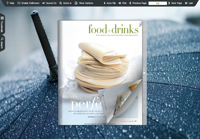 Page Flip Book Rain Style 1.0 full