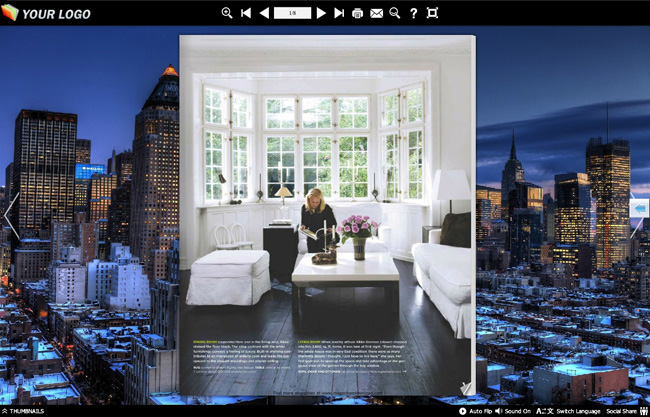 Page Flip Book Urban Night Style 1.0 full