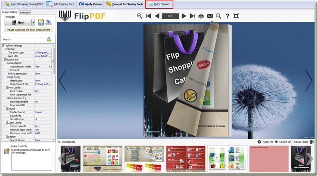 batch convert pdf to flip catalog