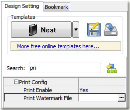 insert print watermark file to flip catalog by flip catalog maker