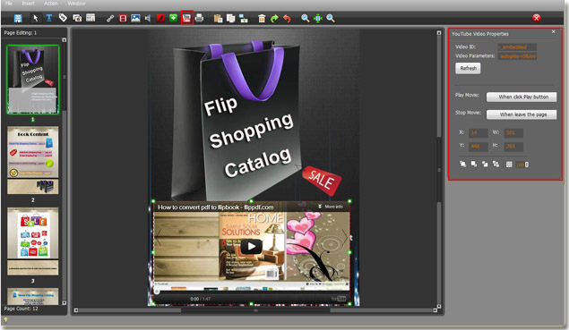 edit flipping page of catalog